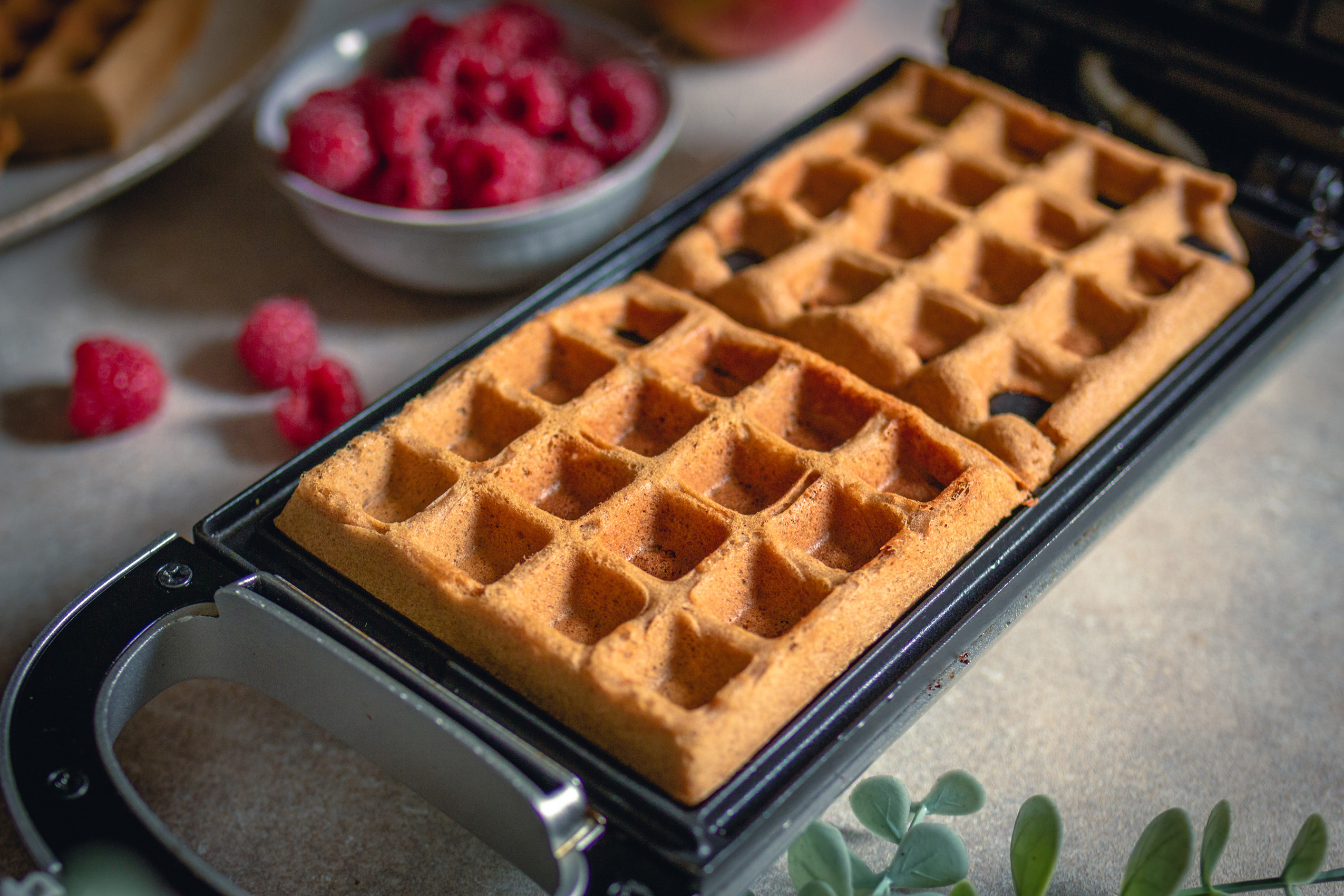 Zubereitung von veganen Waffeln